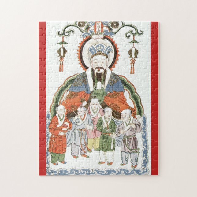 Zao Jun Chinese Kitchen god puzzle (Vertikal)