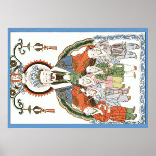 Zao Jun Chinesisch Küche Gott Poster