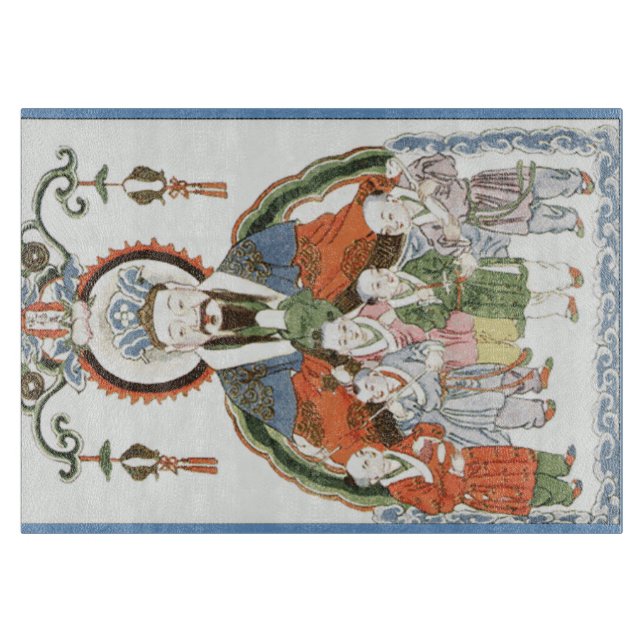 Zao Jun Chinesisch Küche Gott Schneide-Board Schneidebrett (Vorderseite)