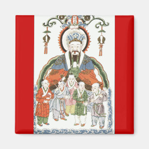 Zao Jun chinesischer Küchen-Gottmagnet Magnet