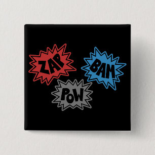 ZAP Bam-KRIEGSGEFANGEN Comic-Ton FX - Vorlage Button