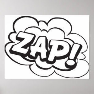 ZAP Comic Buchtitel Poster