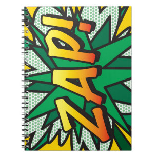 ZAP Fun Retro-Comic-Book-Pop-Art Notizblock
