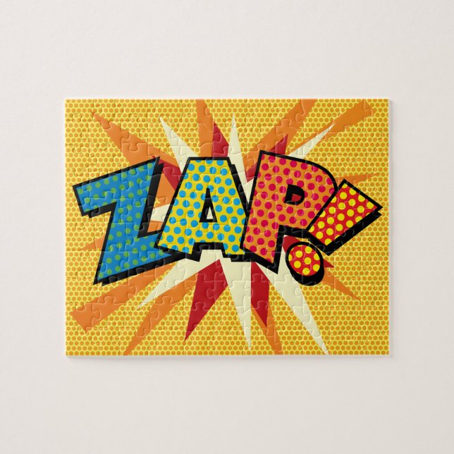 ZAP Fun Retro Comic Pop Kunst, Dichtung und Musik Puzzle (Horizontal)