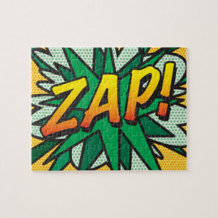 ZAP Fun Retro Comic Pop Kunst, Dichtung und Musik Puzzle
