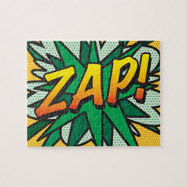 ZAP Fun Retro Comic Pop Kunst, Dichtung und Musik Puzzle (Horizontal)