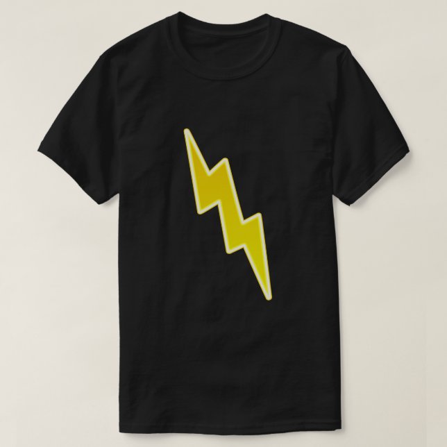Zap - gelben Blitz-Bolzen T-Shirt (Design vorne)