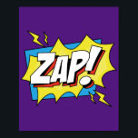 Zap! Pop Art Comic Action Poster<br><div class="desc">Mit diesem 'Zap!' Pop Kunstdesign lassen Sie sich einen Schwung Energie in Ihren Raum bringen. Inspiriert durch den lebendigen und dynamischen Stil der klassischen Comic-Bücher,  erfasst dieses Stück den elektrisierenden Augenblick des Handelns und macht es zu einer auffallenden und lebendigen Ergänzung zu jedem Zimmer.</div>