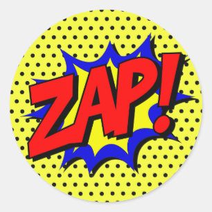 Zap Runder Aufkleber