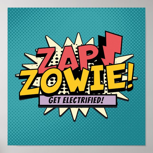ZAP! ZOWIE! Elektrisiert euch! Poster (Vorne)