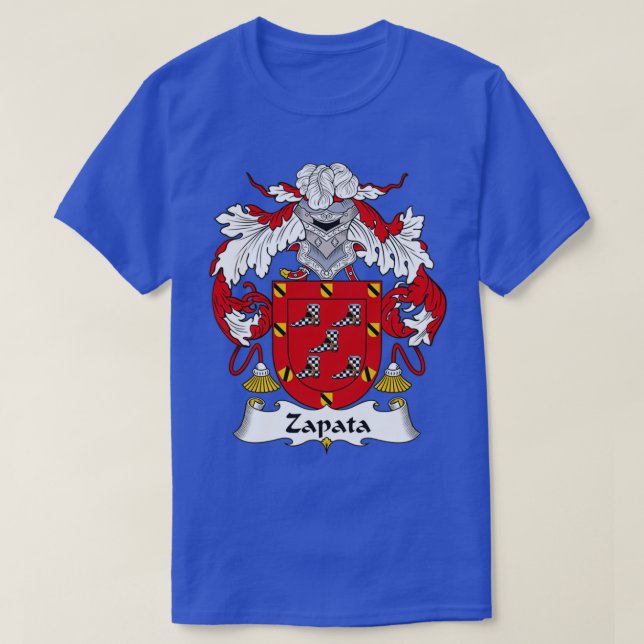 Zapata Coat of Arms Family Crest T-Shirt (Design vorne)