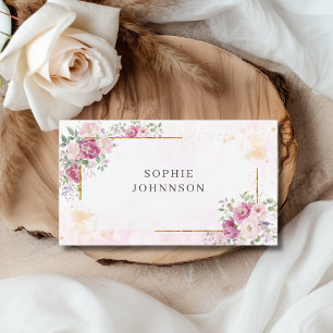 Zapfen mit Goldrahmen Visitenkarte