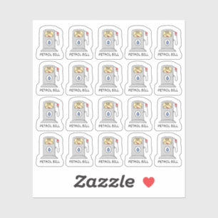 Zapfsäule Benzin Bill Tracker Erinnerung Planer Aufkleber