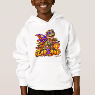 ZapSaur Niedliche Kinder Dinosaurier Superheld Hal Hoodie