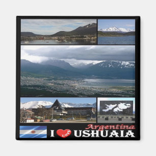 zAR008 USHUAIA I Liebe, Mosaik, Argentinien, Kühls Magnet