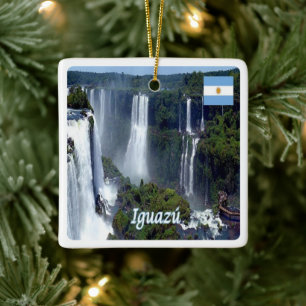 zAR029 IGUAZU FALLS, Argentinien, Amerika, Keramikornament