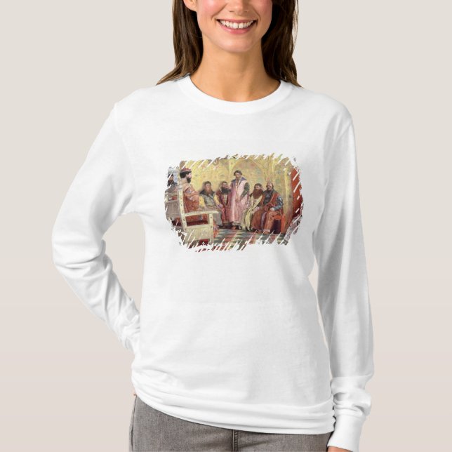 Zar Mikhail Fyodorovich mit Boyars T-Shirt (Vorderseite)