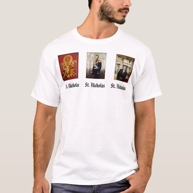 Zar Nicholas II, nick-photo2, grk-icon3-wmaste… T-Shirt (Vorderseite)