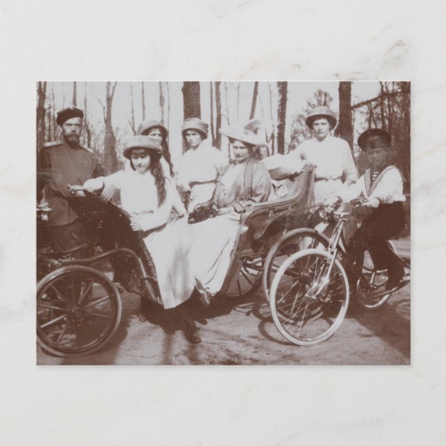 Zar Nicolas von Russland, die Königsfamilie Romano Postkarte (Vorderseite)