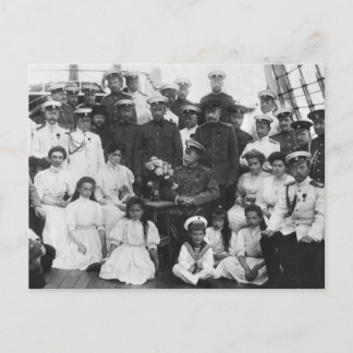 Zar Nicolas von Russland, die Königsfamilie Romano Postkarte