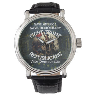 Zar Rue Lügner Trump POTUS Patriotischer MAGA Zug  Armbanduhr