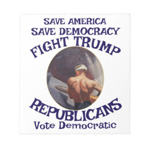 Zar Rue Lügner Trump POTUS Patriotischer MAGA Zug  Notizblock