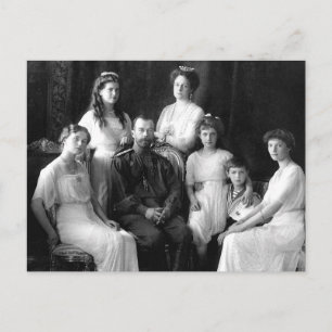 Zar und Zarina Russlands mit Kindern OTMA-A Postkarte