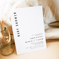 ZARA Einfache moderne Minimalistische Babydusche