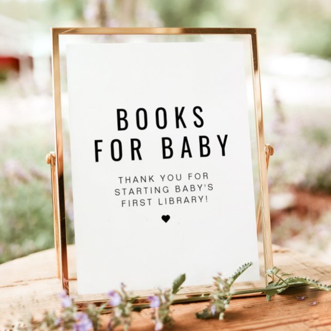 ZARA Moderne Minimalistische Bücher für Babysignat Poster (Von Creator hochgeladen)