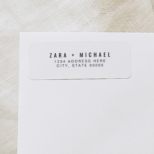 ZARA Moderne Minimalistische Typografie-Rücksendea (Von Creator hochgeladen)