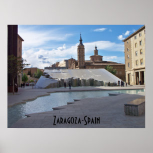 Zaragoza-Spanien Poster