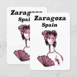Zaragoza Spanien Vintage-Reiseposter