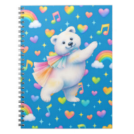 Zarah Dancing Polar Bear Notebook  Notizblock