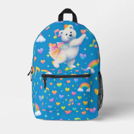 Zarah Dancing Polar Bear Print Cut Sew Bag Bedruckter Rucksack