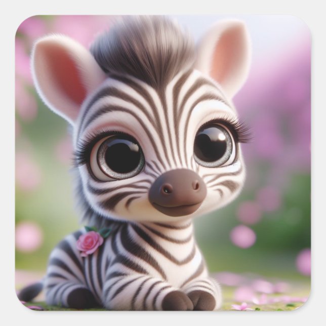 ‚Zarah‘ Quadratischer Aufkleber (Vorderseite)