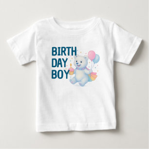 Zarah tanzender Eisbär • 1. Geburtstag Junge Baby  T-shirt