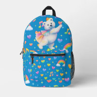 Zarah Tanzender Eisbär Druck Cut Sew Tasche