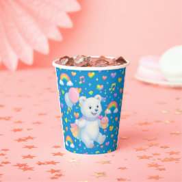 Zarah the Dancing Polar Bear Custom Party Cups Pappbecher