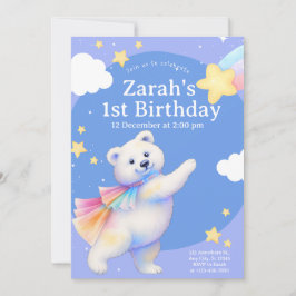 Zarah the Dancing Polar Bear Invitation Einladung