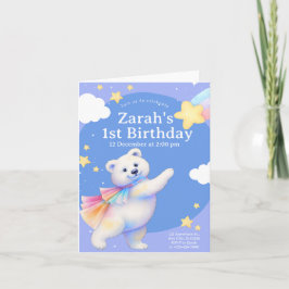 Zarah the Dancing Polar Bear Invitation Einladung