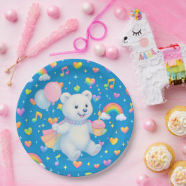 Zarah the Dancing Polar Bear • Paper Party Plates Pappteller