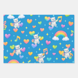 Zarah the Dancing Polar Bear | Wrapping Paper Geschenkpapier Set