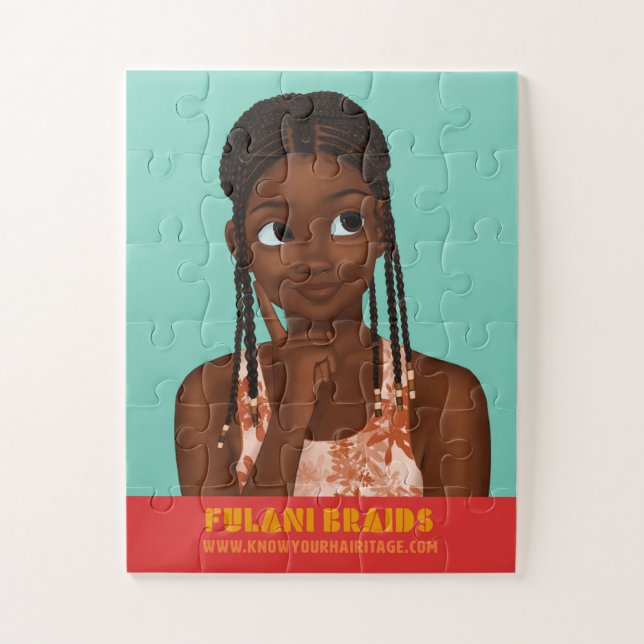 Zara's Wash Day - Fulani Braids Puzzle 11X14 30pc (Vertikal)