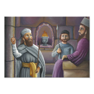 Zarathustra vor dem Gericht von König Vishtaspa Fotodruck