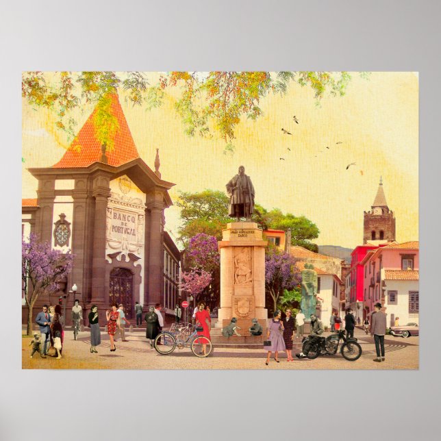 Zarco, o Descobridor da Madeira (Funchal) Poster (Vorne)