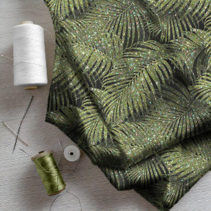 Zarge Palm Blätter Muster Green ID831 Stoff