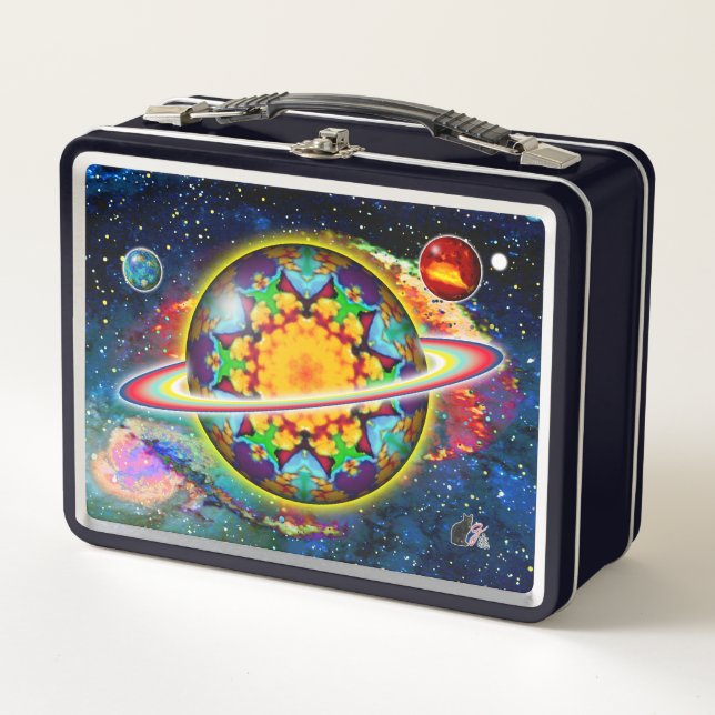 Zargon Orbz Metall-Lunchbox Metall Brotdose (Vorderseite)
