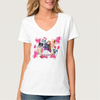Zarinn Damen V-Ausschnitt-Shirt T-Shirt