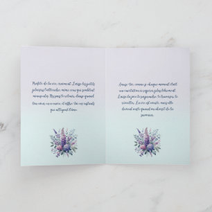 Zart singende Meise Karte