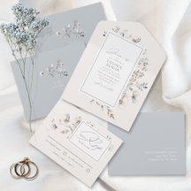 Zarte Aquarell-Hochzeit mit Wildblumen ID1102